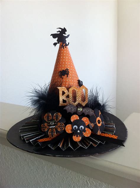 Halloween Witch Hat Paper Mache Decoration by PinkApe on Etsy