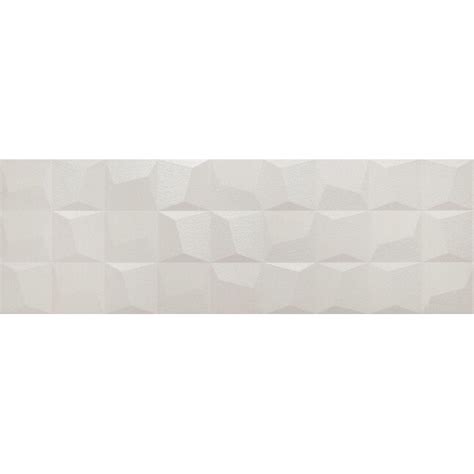 Emser NUOVO 4-Pack Cubic White 12-in x 24-in Glazed Ceramic Patterned ...