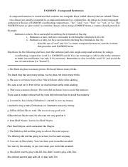 Image result for Compound Complex Sentences Fanboys Examples