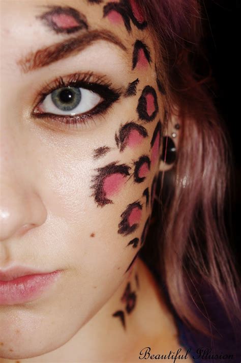 leopard dress makeup