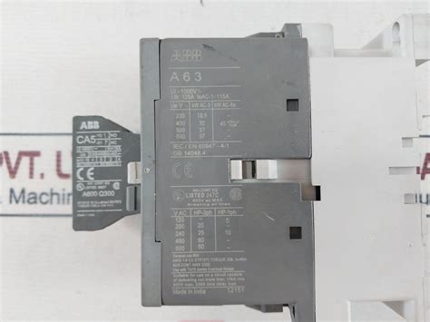 ABB A63-30 Magnetic Contactor Use With TA75 Series Overload Relays ...