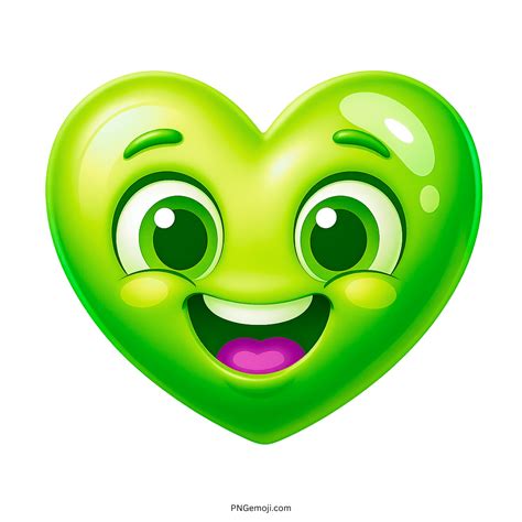 Green Heart Emoji PNG 3D ClipArt Collection – PNG Emoji