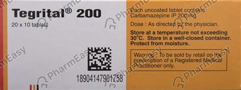 Tegrital 200 MG Tablet (10): Uses, Side Effects, Price & Dosage | PharmEasy
