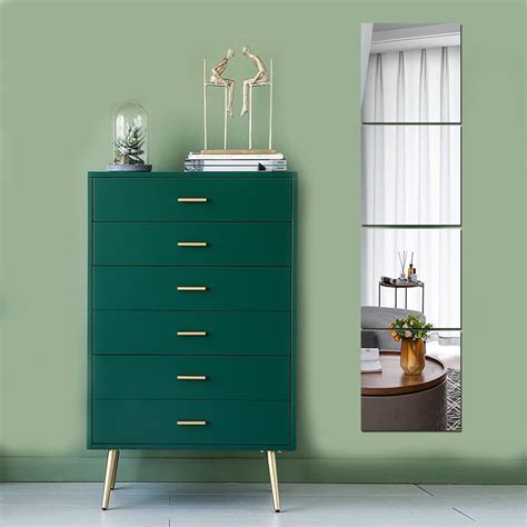 Buy Full Body Wall Mirrors, 4pcs 12"x12" Acrylic Plexiglass HD Mirror ...