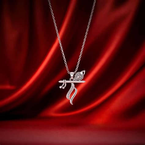 Spiritual Shri Krishna Mor Pankh Silver Pendant 925 Sterling Silver ...