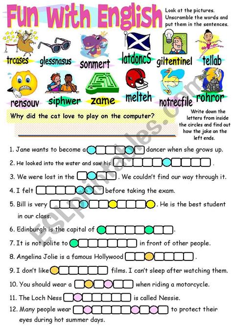 Fun English Worksheet Go 的图像结果