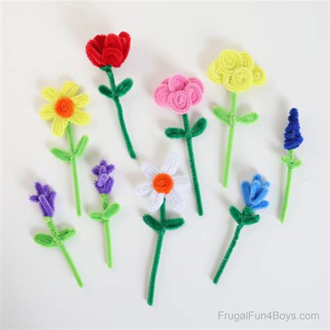 Make Pipe Cleaner Flowers Craft ICraftine 200 Pieces Pipe Cleaners