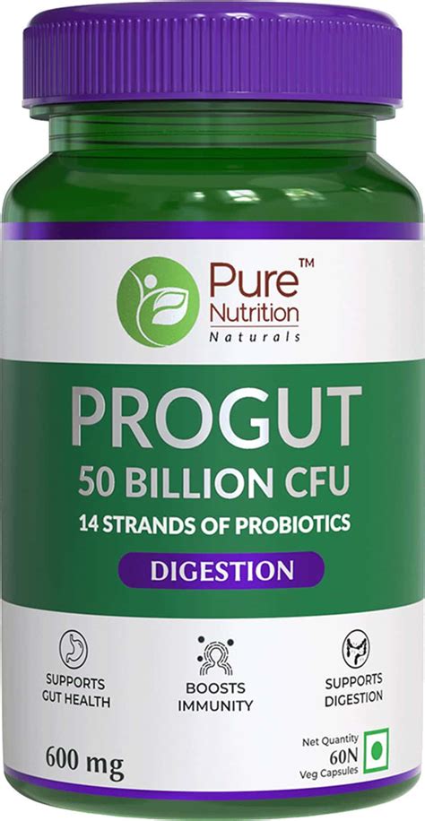 Buy PURE NUTRITION PROGUT PLUS PROBIOTIC CAPSULES BOTTLE OF 60 Online ...