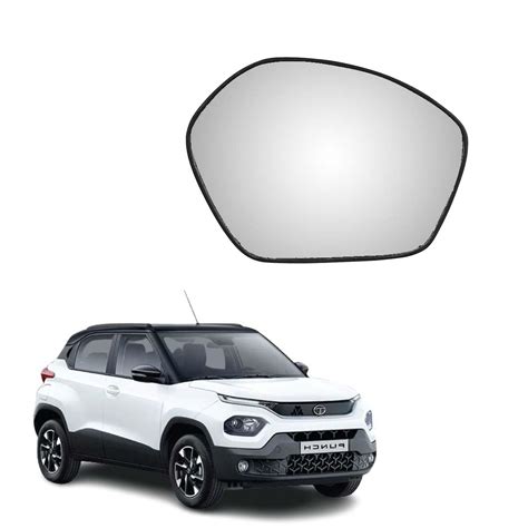 MACZO - orvm Right (Driver) Side Rear View Mirror Glass for Tata Punch ...
