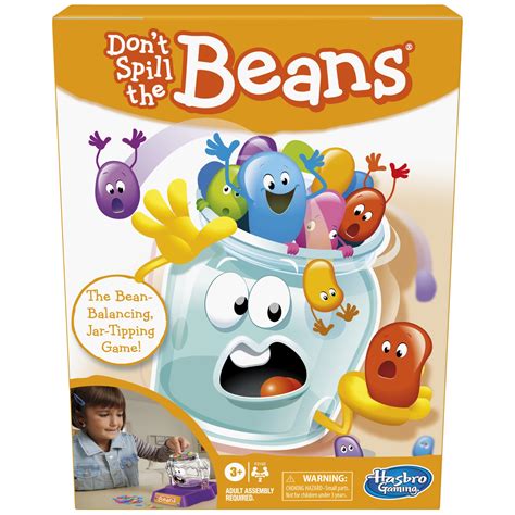 Hasbro Gaming Don't Spill The Beans Game for Kids, Easy and Fun ...