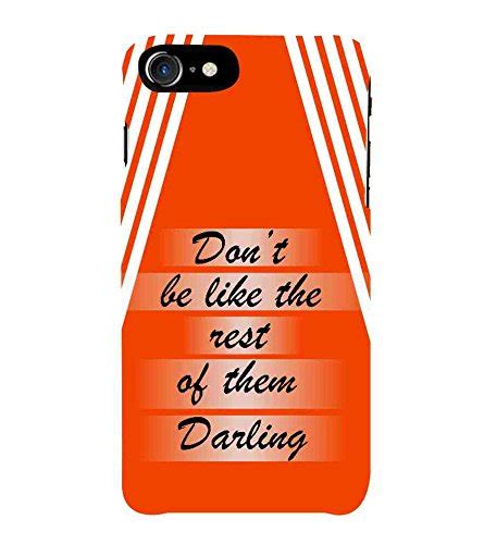 Don’t Be Like rest of them Darling, Orange, awesome pattern, Amazing ...