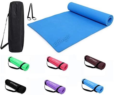 Fitness Mantra® 4MM Thickness Anti-Slip Yoga Mat with Carrying Strap ...