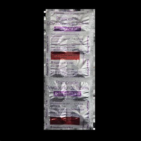 PRAMIPEX 0.125MG TABLET 10'S Price, Uses, Side Effects & Substitutes ...