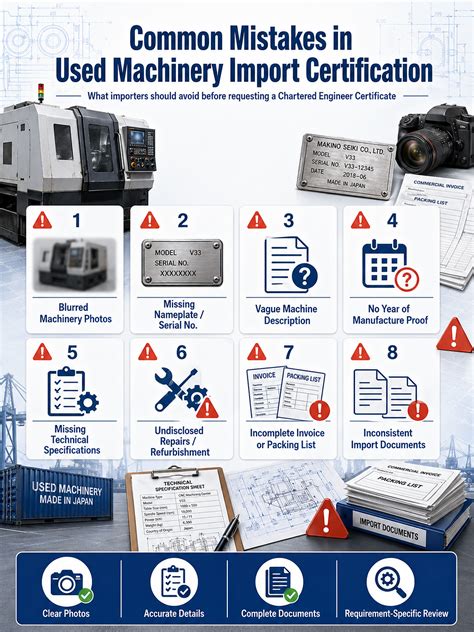 Chartered Engineer Certificate for Used Machinery Import: Complete ...