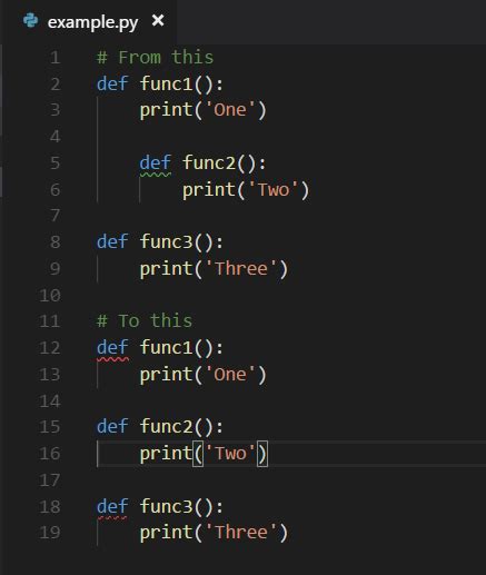 vs Code Code Blocks to Move Right 的图像结果