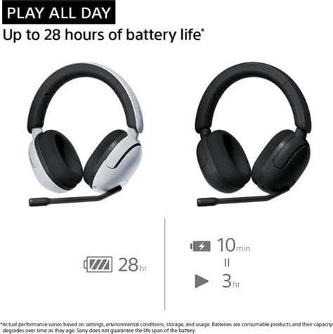 SONY Inzone H5 WH-G500 Wireless, 360 Spatial Sound,Compatible with PC ...