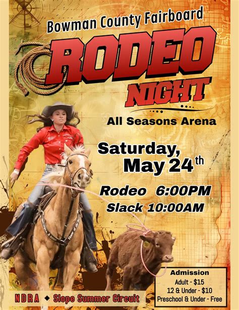 Rodeo Night, 12 US Highway 12, 58623, Bowman, 24 May 2025 | AllEvents