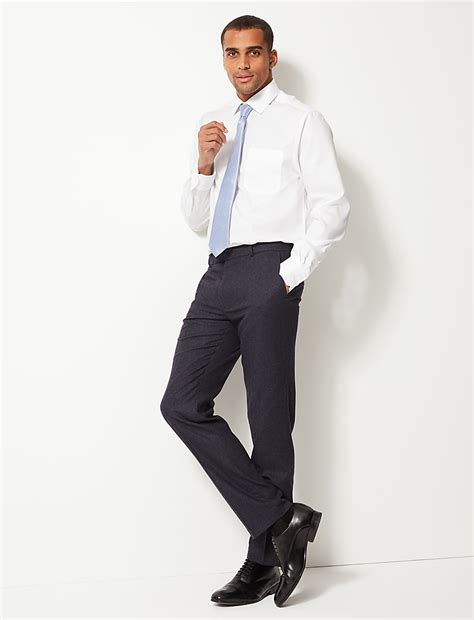 Buy Pure Cotton Non-Iron Regular Fit Shirt at Marks & Spencer