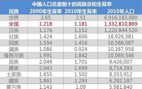 我国少数民族总人口