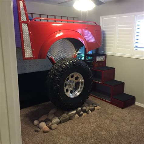 Vintage Red Truck Bed Home Decor Idea