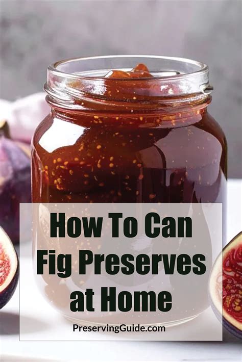 Easy Homemade Fig Preserves Recipe