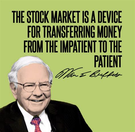 Motivational Quote - Warren Buffet - The Stock Market Is A device For ...