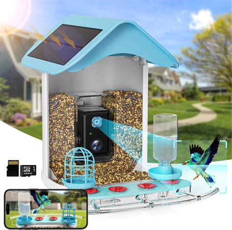 Amazon.com : Smart Bird Feeder with Camera Solar Powered, 1080P HD Full ...
