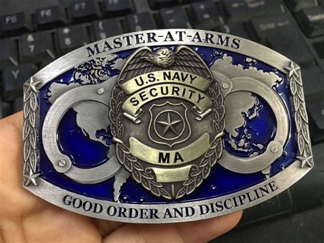 Navy Enlisted Custom Belt buckle: Master-At-Arms: MA | Custom belt ...