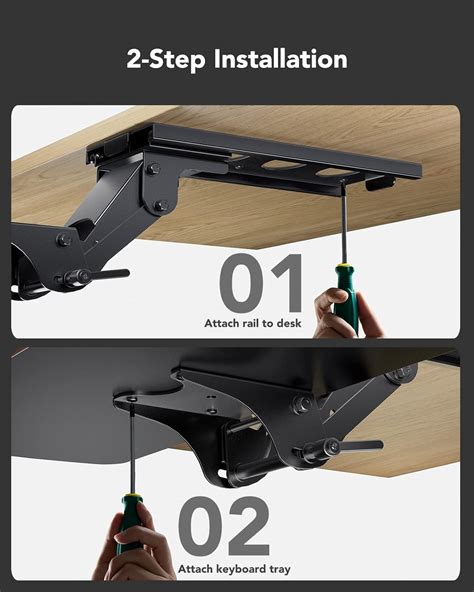 HUANUO Keyboard Tray Under Desk，360 Adjustable India | Ubuy