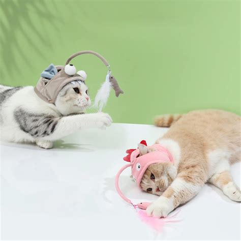 Buy Cat Fur Toys, Short Plush Fabric Interactive Cat Toys ...