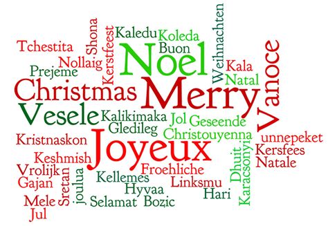 Printable Merry Christmas In Different Languages