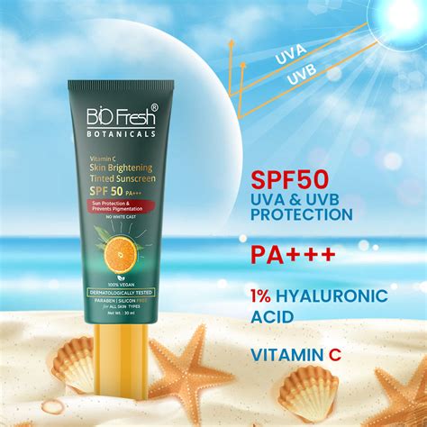 Vitamin-C Skin Brightening Tinted Sunscreen SPF 50 PA ...