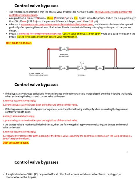 Control Valve Bypass | PDF | Valve | Equipment