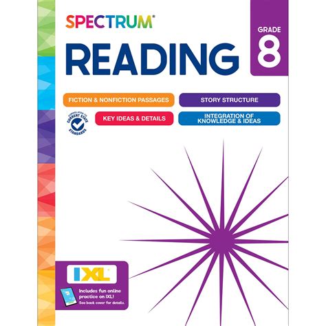 Spectrum Grade 8 Reading Comprehension Workbook, Middle School Activity ...
