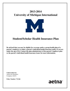 Fillable Online internationalcenter umich U-M International Student ...