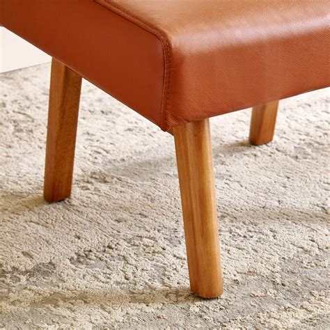 Buy Amanda Half Leather Foot Stool - Tan from Home Centre at just INR ...