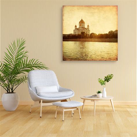 Cathedral Of Crist The Savior In Moscow, Russia Canvas Painting ...