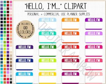 Image result for Hello I AM Printable