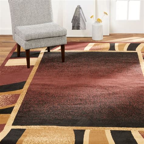 Home Dynamix Premium Rizzy 4 X 5 (ft) Brown Indoor Border Area Rug 3 ...