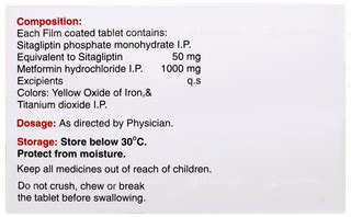 Sitazit M 50Mg/1000Mg Tablet: Uses, Side Effects, Price & Substitutes