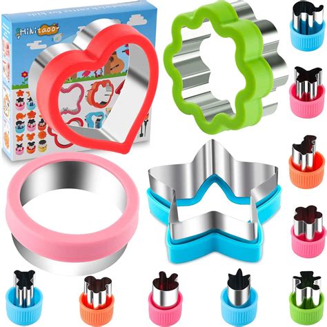 Buy Sandwich Cutters Vegetabel Shape Cutters for Kids 13 PACK Round ...