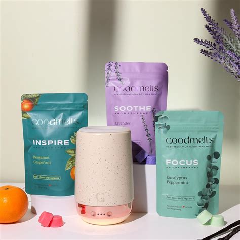 GOODMELTS Aura Speckled White Wax Melting Starter Kit -Aromatherapy ...