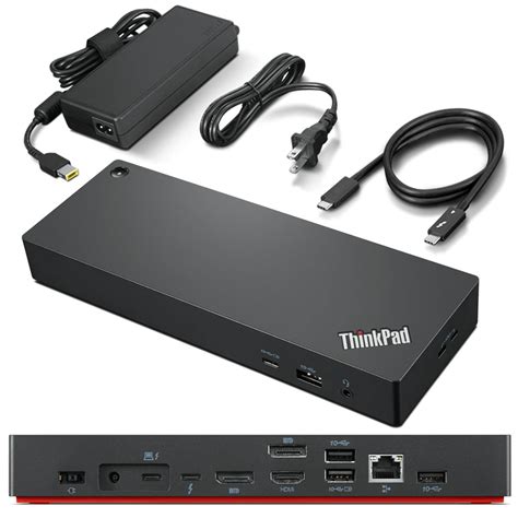 Lenovo ThinkPad Universal Thunderbolt 4 Dock, 4 Displays, Dynamic Power ...