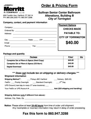 Fillable Online Fax or email this form, with any questions, to 203 ...