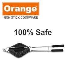 Buy Orange Aluminium Grill Non Stick Toast Sandwich Maker With Free ...