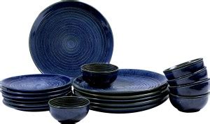 Bodhi House Pack of 18 Ceramic Handcrafted 6 Dinner Plates (10") & 6 ...