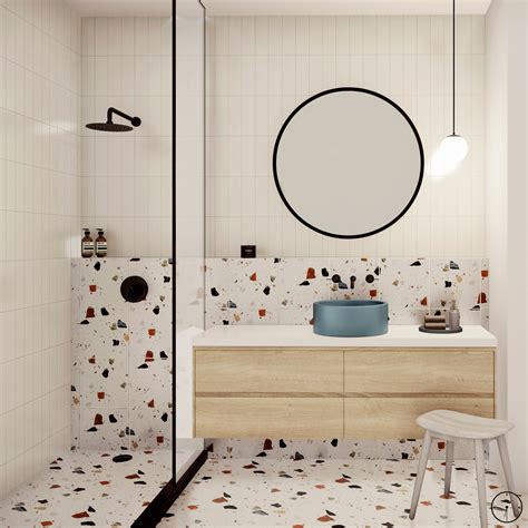 Elegant Terrazzo Bathroom Design