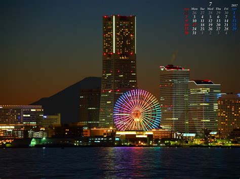 東京写真館 2017年7月 無料壁紙カレンダー モバイルカレンダー