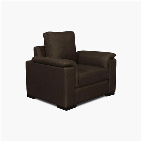 Buy Lupin Fabric 1-Seater Sofa - Brown from Home Centre at just INR 28500.0