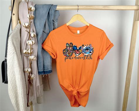 Stitch Shirt Lilo and Stitch Shirt Peace Love and Stitch - Etsy